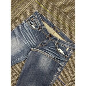 Underground Soul Womens Jeans Size 11 Blue‎ Denim Bootcut Low Rise Distressed
